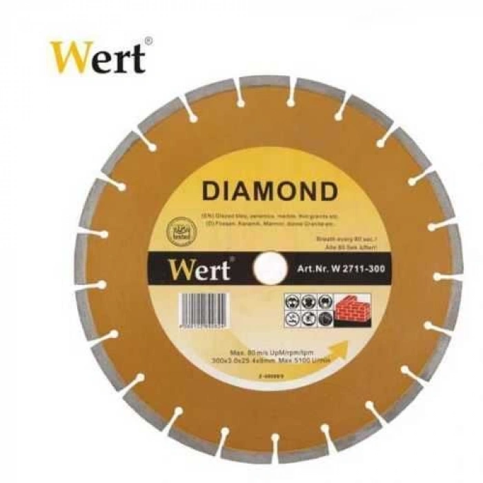 Wert 2711-230 Granit Mermer Elmas Testere (230mm)