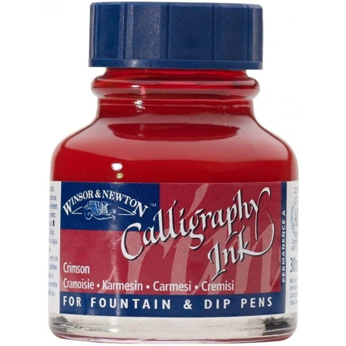 Winsor Newton Calligraphy Ink Kaligrafi Mürekkebi 30ml Crimson