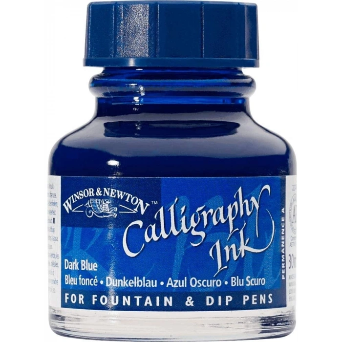 Winsor Newton Calligraphy Ink Kaligrafi Mürekkebi 30ml Dark Blue