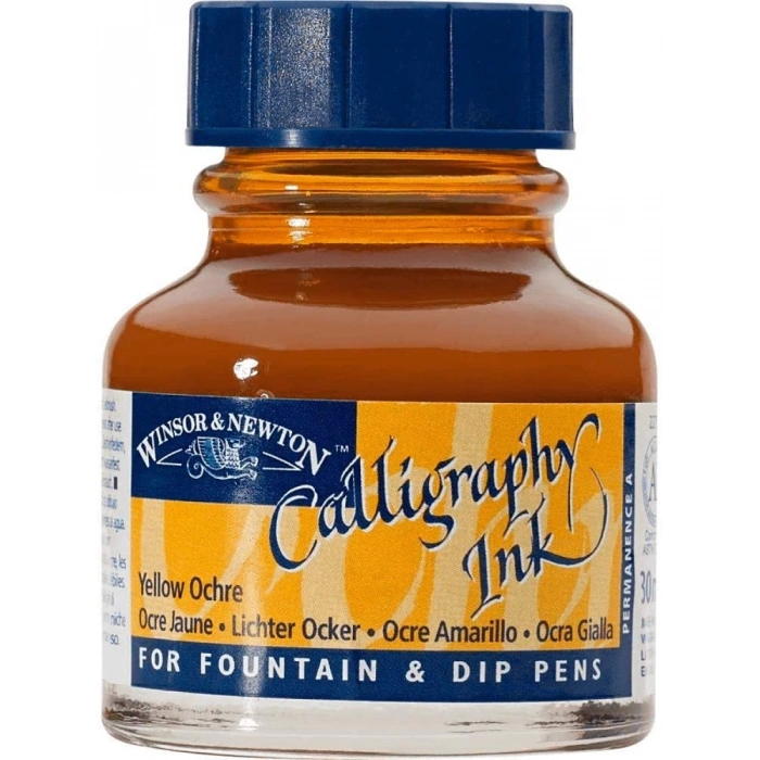 Winsor Newton Calligraphy Ink Kaligrafi Mürekkebi 30ml Yellow Ochre
