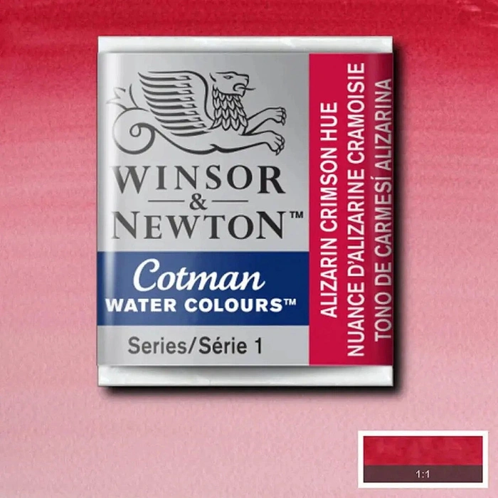 Winsor & Newton Cotman Yarım Tablet Sulu Boya 003 Alizarin Crimson Hue