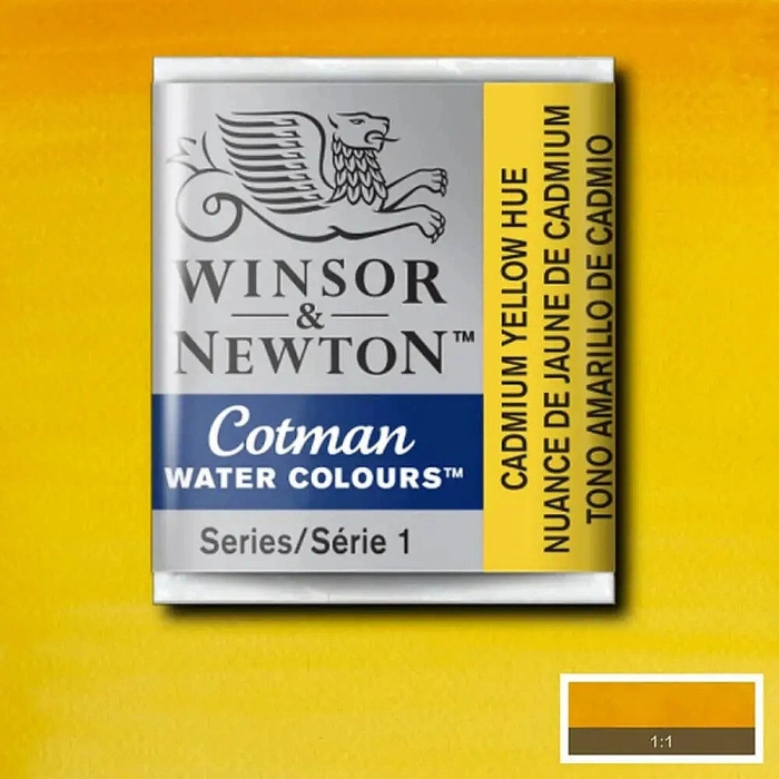 Winsor & Newton Cotman Yarım Tablet Sulu Boya 109 Cadmium Yellow Hue