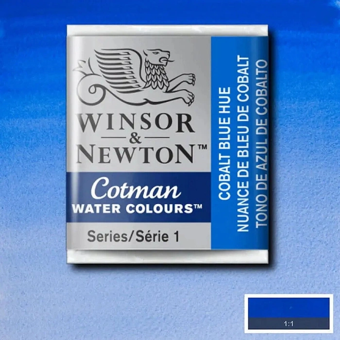 Winsor & Newton Cotman Yarım Tablet Sulu Boya 179 Cobalt Blue Hue