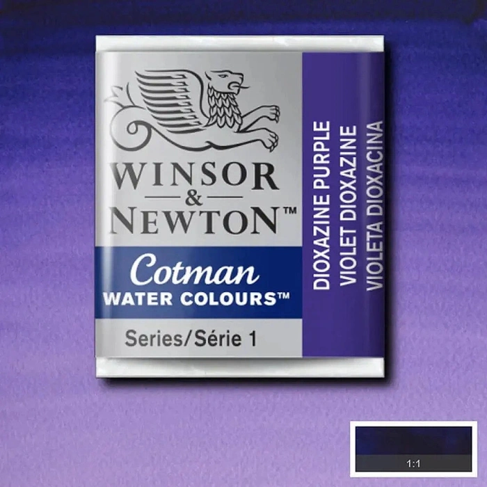 Winsor & Newton Cotman Yarım Tablet Sulu Boya 231 Dioxazine Purple