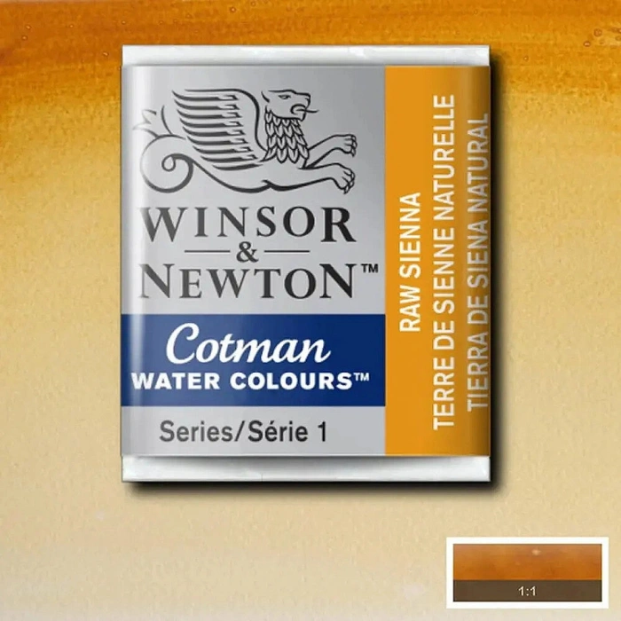 Winsor & Newton Cotman Yarım Tablet Sulu Boya 552 Raw Sienna
