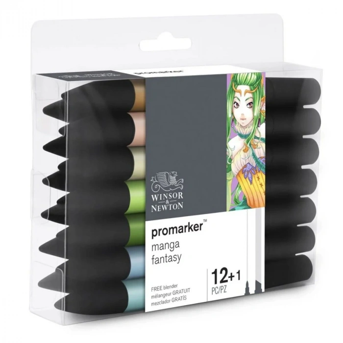 Winsor Newton Promarker 12+1 Set Manga Fantasy
