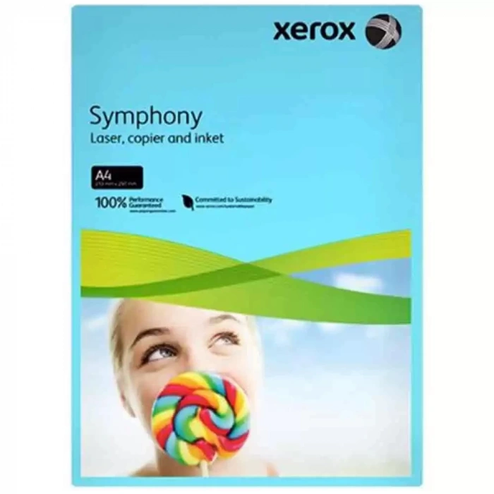 Xerox Renkli Fotokopi Kağıdı Symphony A4 Orta Mavi 80 GR 003R93968
