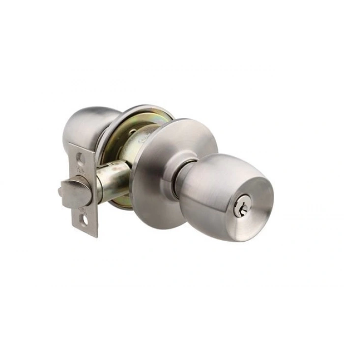 Yale Kilit Topuzlu Kilit Banyo WC Tipi Mat Saten (60 mm Sabit) Blisterli 3111 - 40-CYBR-5786-BK-3111