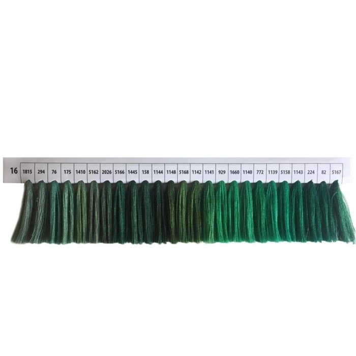 Yeşil Dikiş İpliği Tonları