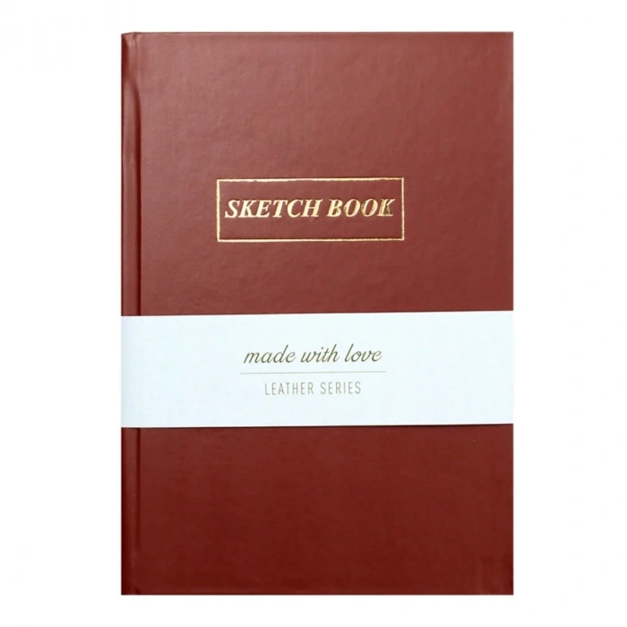 Yıldız Deri Kapak 14x20cm 80yp Defter Kahverengi