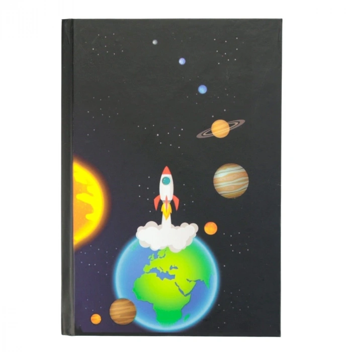 Yıldız Sert Kapak 14x20cm 80yp Galaksi Seri Roket