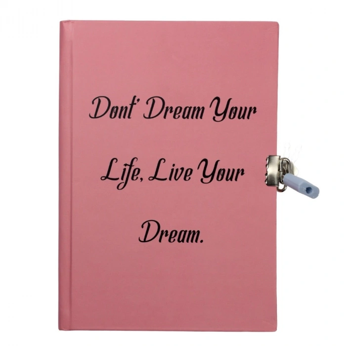 Yıldız Sert Kapak 14x20cm 80yp Kids Seri Hatıra Defteri Çizgili Kilitli Dont Dream