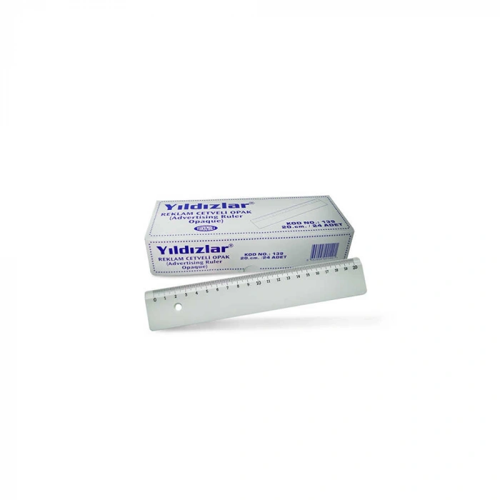 Yıldızlar Cetvel Opak Reklam Cetveli 20 cm