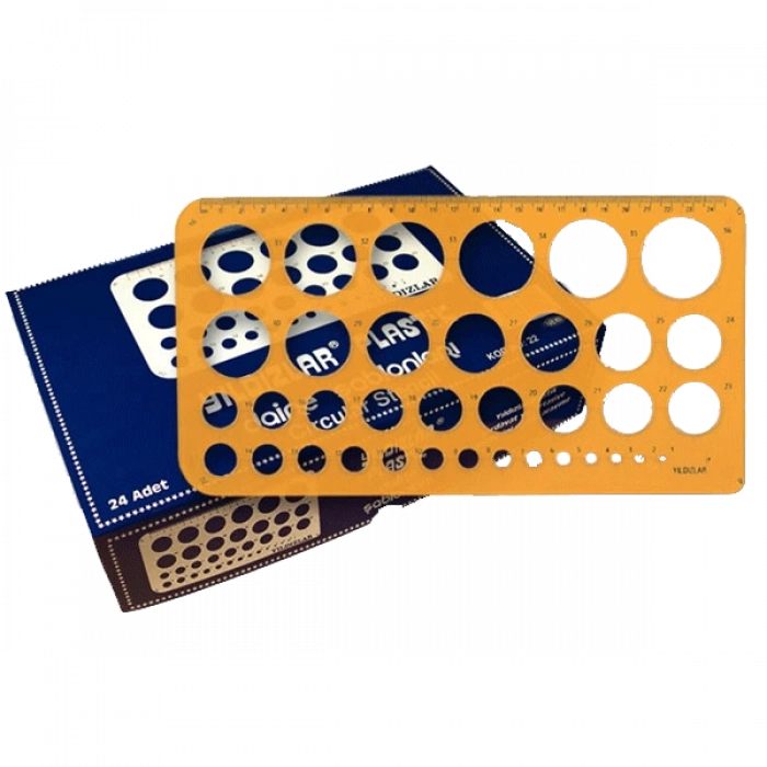 Yıldızlar Daire Şablonu Büyük 22