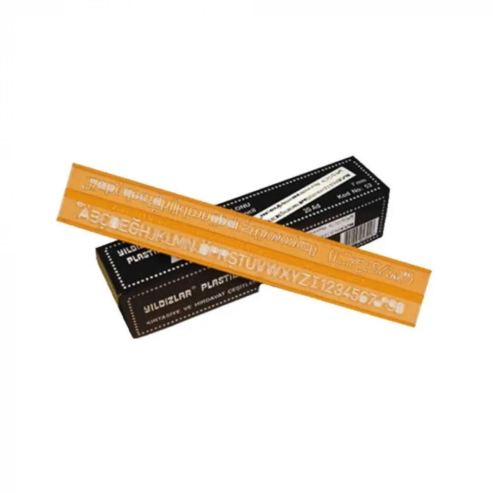 Yıldızlar Yazı Şablonu No:7 mm