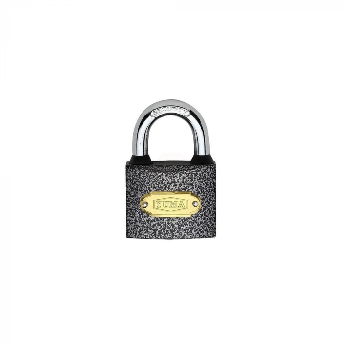 Yuma Kilit Gri Döküm Kısa Kancalı Asma Kilit 25 mm - YM-1025