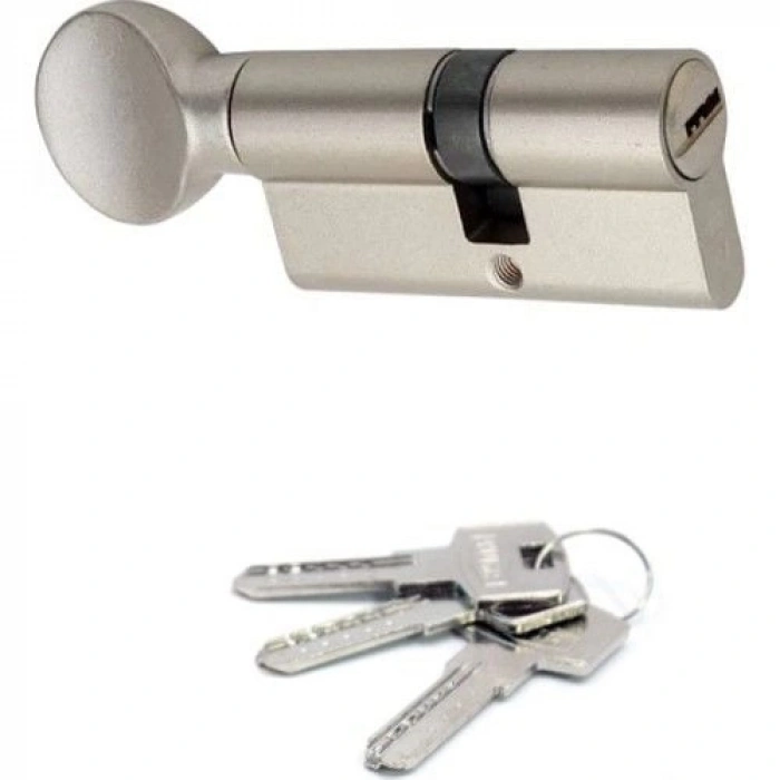 Yuma Kilit Ymk Hibrit Mandallı Barel 68 Mm Bilyalı Saten (Blisterli)