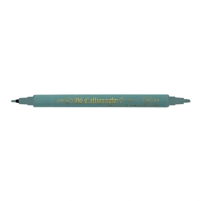 Zig Kaligrafi Kalemi Çift Uçlu TC-3100 92 Blue Gray