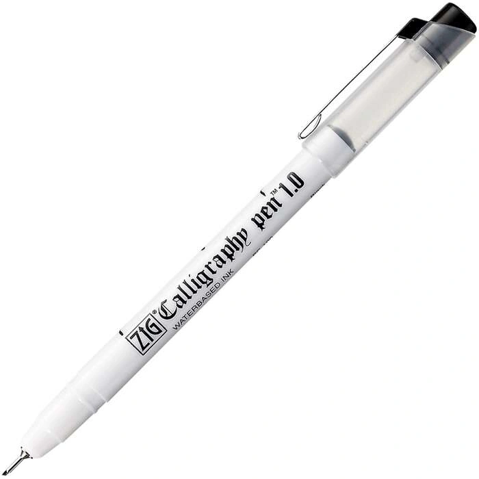 Zig Kaligrafi Kalemi PC-100 Yan Kesik Siyah 1.0 mm