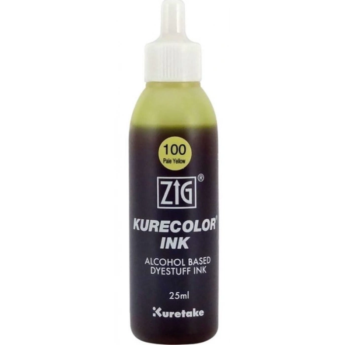 Zig Kurecolor Ink Alkol Bazlı Mürekkep 25ml 120 Barium Yellow