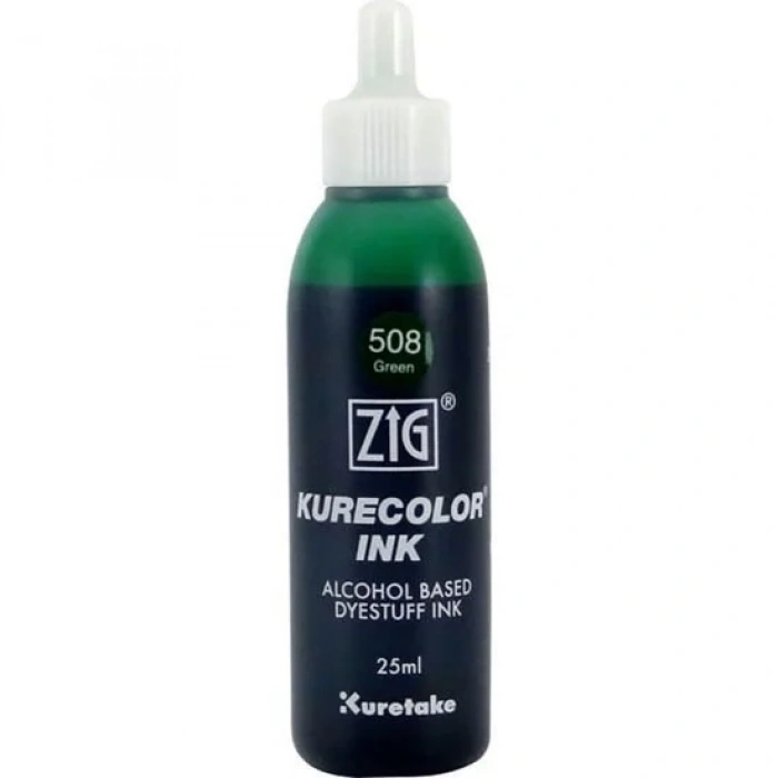 Zig Kurecolor Ink Alkol Bazlı Mürekkep 25ml 508 Green