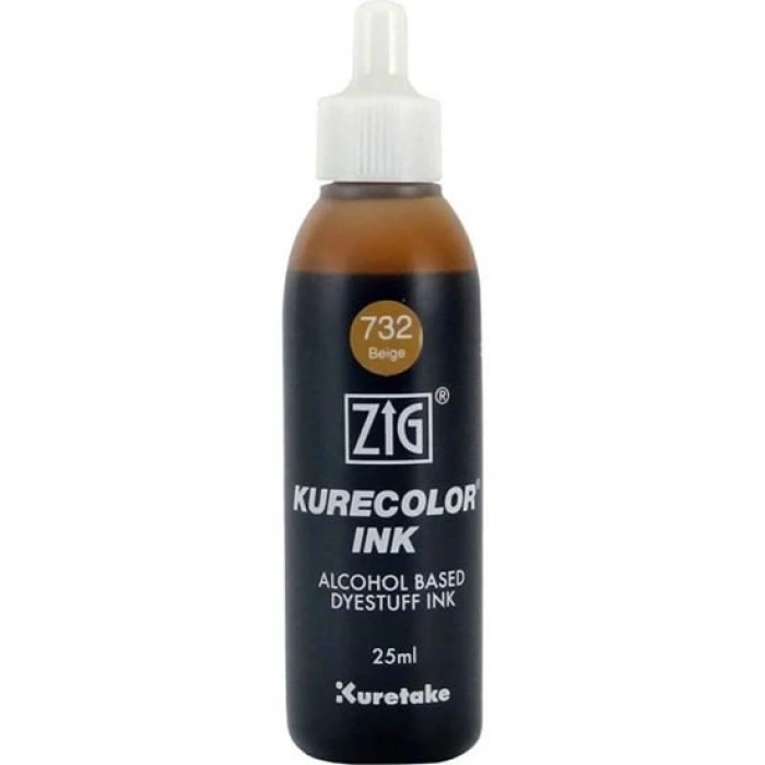 Zig Kurecolor Ink Alkol Bazlı Mürekkep 25ml 732 Beige