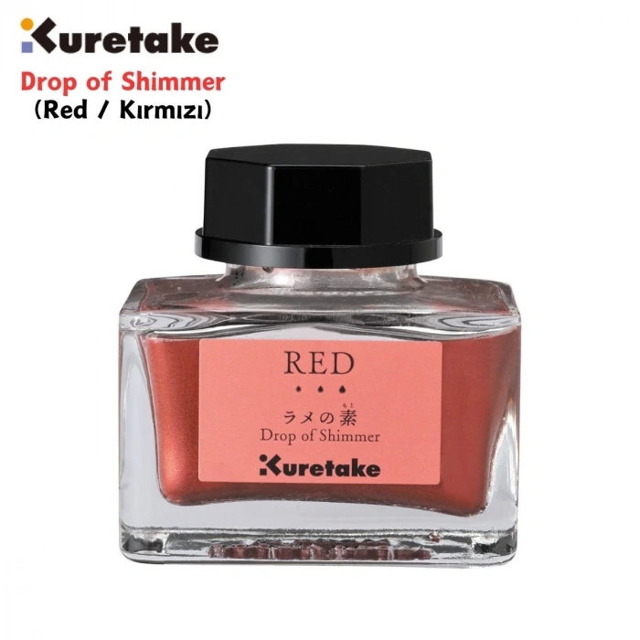 Zig Kuretake Drop of Shimmer Mürekkebi 20gr Red