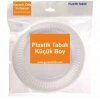Plastik Tabak Küçük Boy 17cm (100 lü Paket)