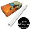 Sarff 15mm Beyaz Üçgen Sırtlık 60 Yaprak Kapasiteli (100 lü Kutu)