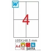 GoldMoon 2050 Laser A4 Sayfa Etiketi 105x148,5mm (100 lü Paket)