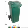 Garanti Metal 7087 Plastik Çöp Konteyneri (120 Litre)