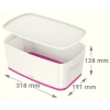 Leitz 5229 MyBox Pembe Beyaz Kapaklı Küçük Saklama Kutusu