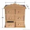 Hobi-Art KU 275 Boyanabilir Ahşap Mini Çekmeceli Sandık