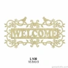 Hobi-Art L 108 Lazer Kesim Kuş Desenli Welcome Yazılı Süs