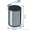 Garanti Metal 1003 Pedallı Çöp Kovası (12 Litre)