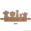 Hobi-Art Ham Ahşap Mutfak Gereçleri Figürlü Askılık Obje F 744
