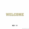 Hobi-Art KD 39 - Welcome Yazılı Dekoratif Mini Ahşap Obje
