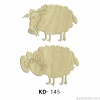 Hobi-Art KD 145 - Koyun Figürlü Dekoratif Mini Ahşap Obje