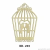 Hobi-Art KD 203 Kuş Kafesi Şeklinde Dekoratif Mini Ahşap Obje