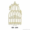 Hobi-Art KD 204 Kuş Kafesi Şeklinde Dekoratif Mini Ahşap Obje