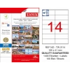 Tanex TW-2114 Laser Etiketi (105 x 41 mm)