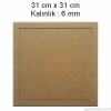 Hobi-Art L 279 Dekoratif Kare Ahşap Supla