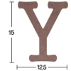 Hobi-Art H 28 Ayakta Durabilen Ahşap Y Harfi (18 mm Kalınlık)