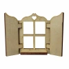 Hobi-Art KD 322 Pencere Figürlü Mini Ahşap Obje