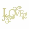 Hobi-Art KD 353 Love Yazılı Mini Ahşap Obje