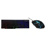 Hytech Hkm-x78 Valor Siyah Usb Gökkuşağı Zemin Aydınlatmalı Gaming Oyuncu Klavye Mouse Set