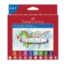 FABER-CASTELL 2İN1 JUMBO KEÇELİ KALEM 10 RENK (155170)
