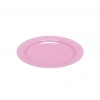 Plastik Pembe Tabak 23 cm - 10 Adet