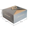Saplı Turta Kutusu (No:3) 28x28x13 cm - 100 Adet