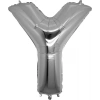 Y Harfi Gümüş Folyo Balon
